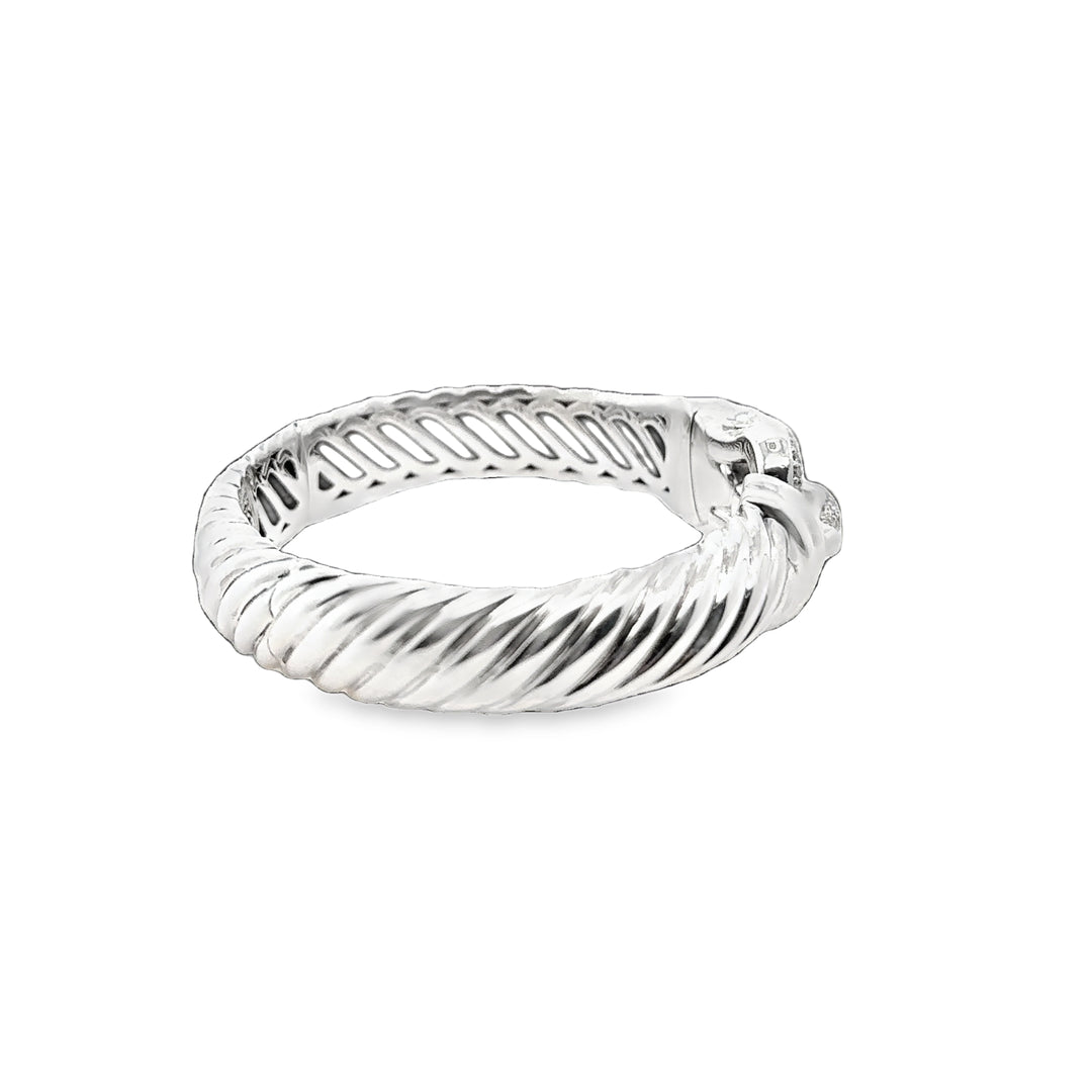 David Yurman Sterling Silver Diamond Bracelet