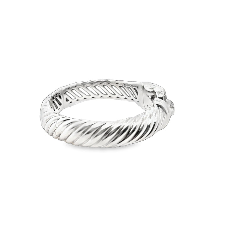 David Yurman Sterling Silver Diamond Bracelet