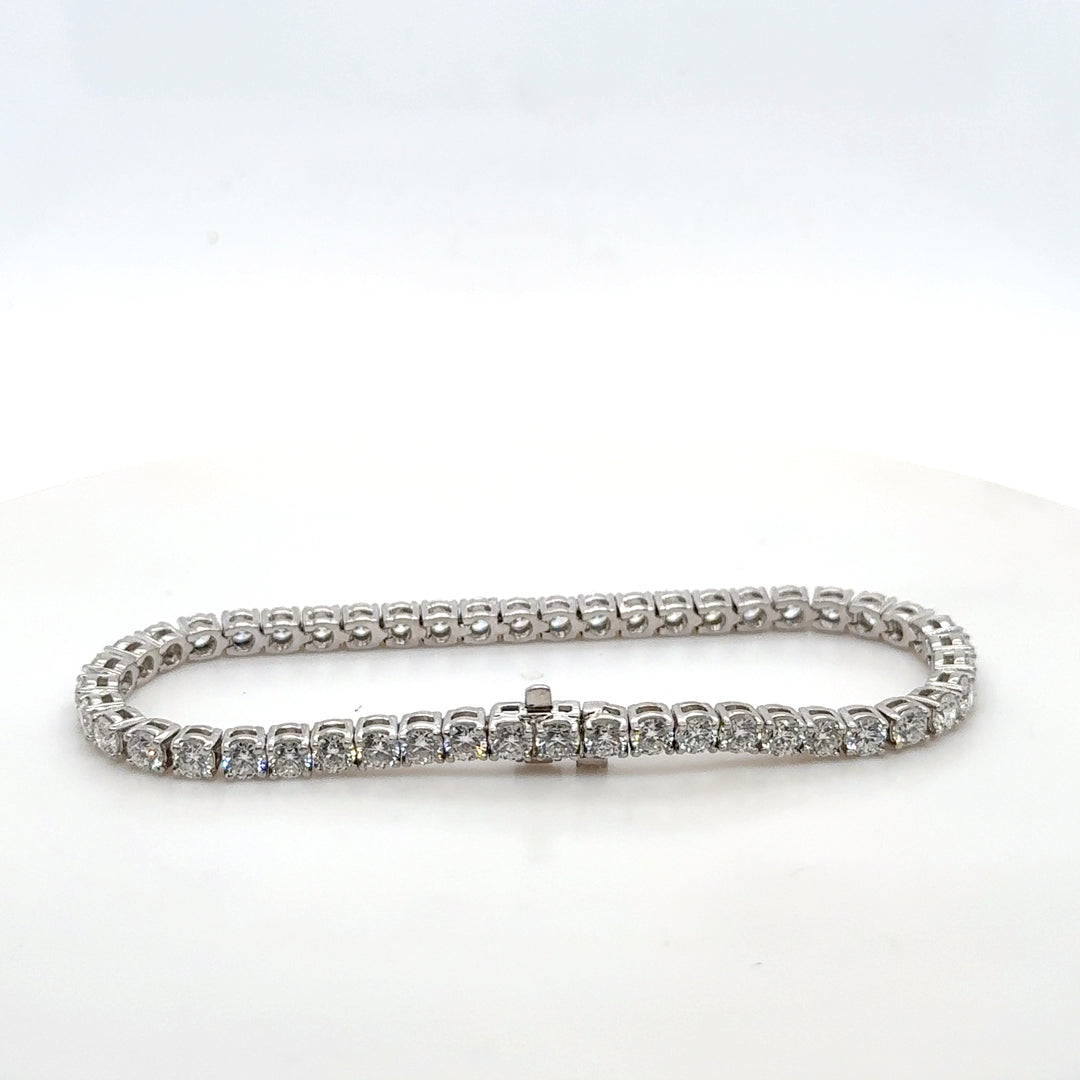 14K 4-Prong Tennis Bracelet