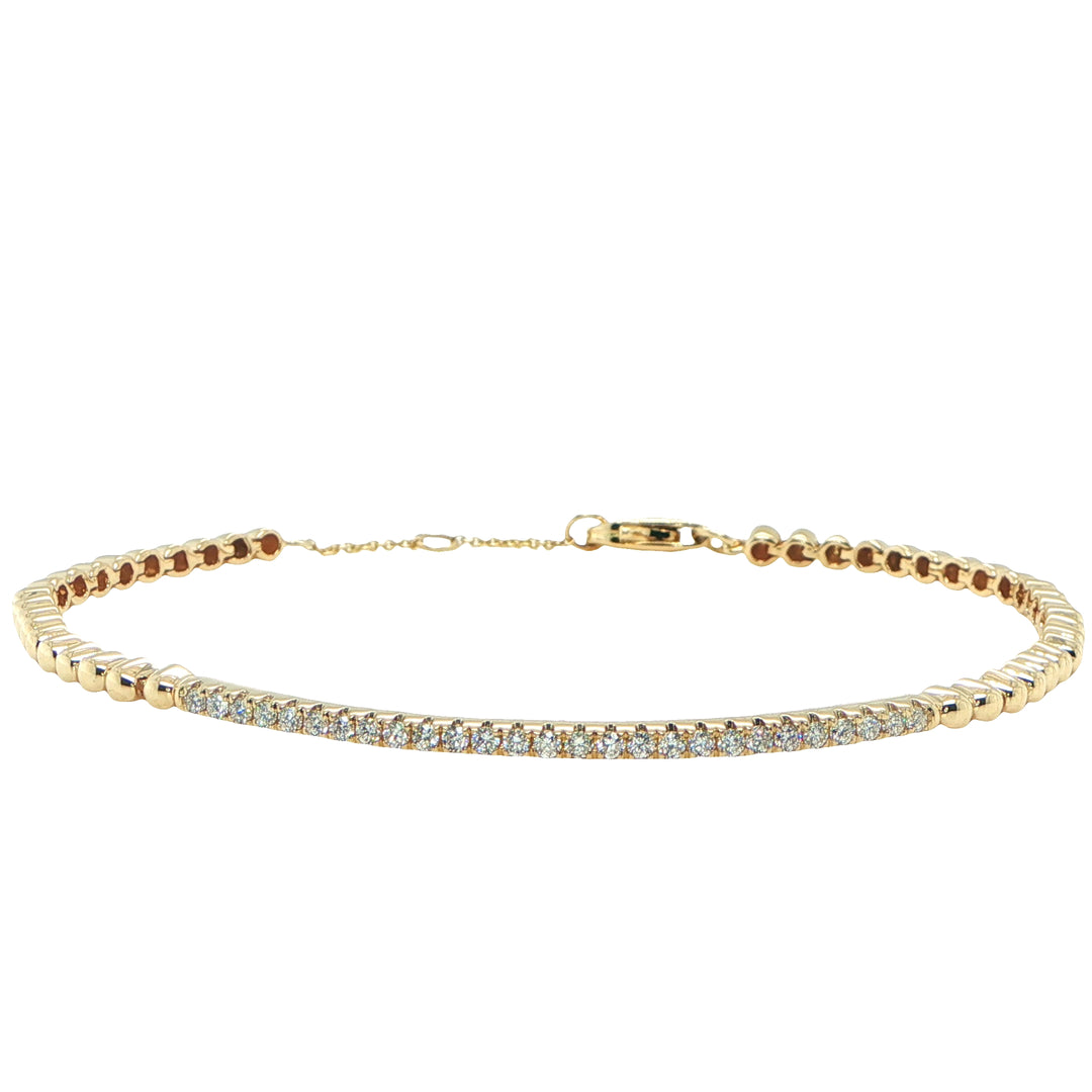 14K Gold Diamond Line Bracelet