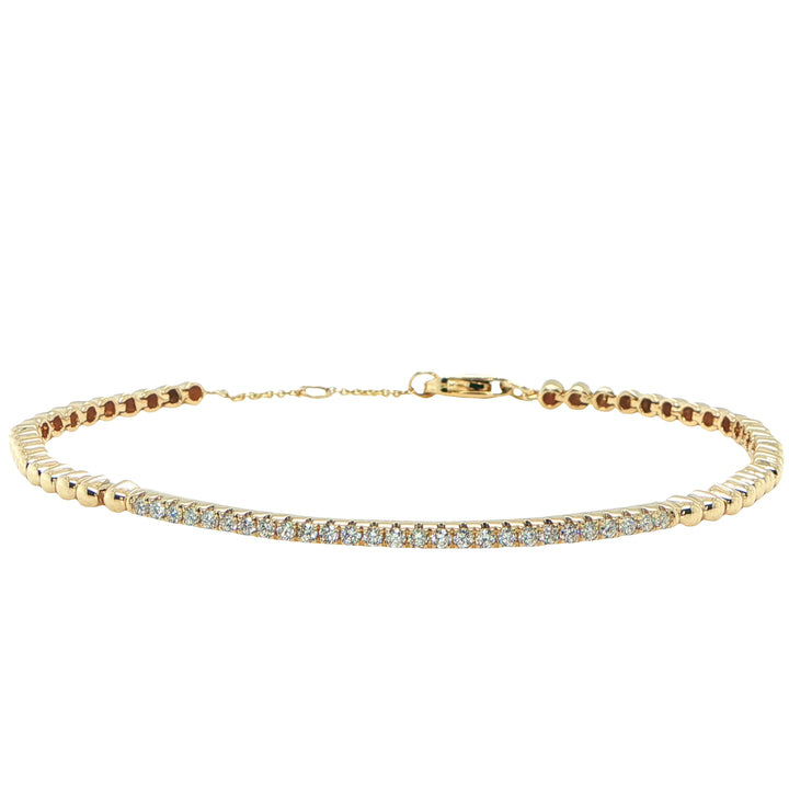 14K Gold Diamond Line Bracelet
