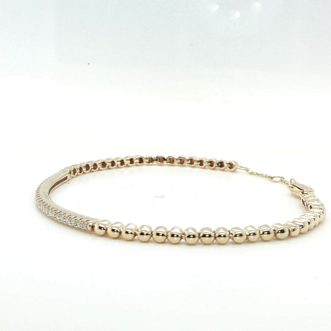 14K Gold Diamond Line Bracelet