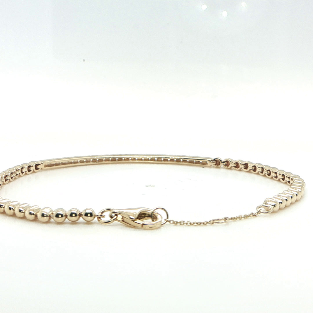 14K Gold Diamond Line Bracelet