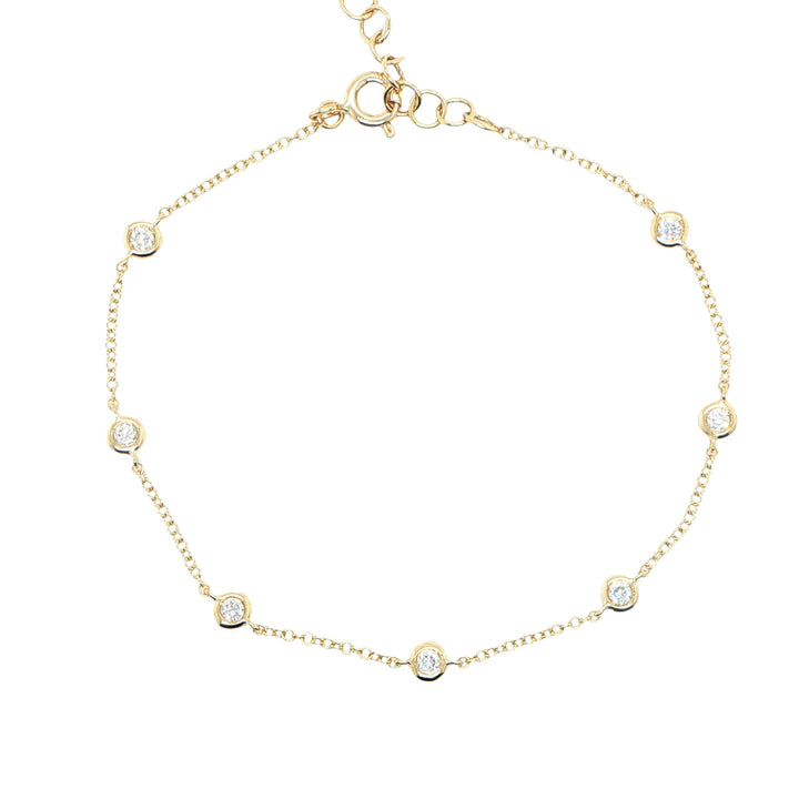 Majolie 14K Yellow Gold Diamond By the Yard Bracelet