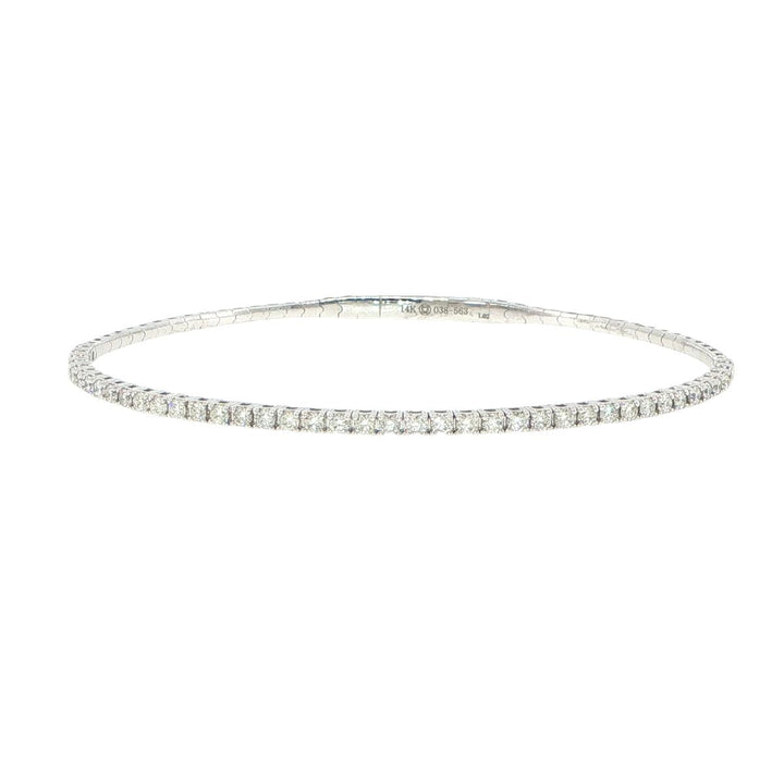 14K White Gold Diamond Bracelet