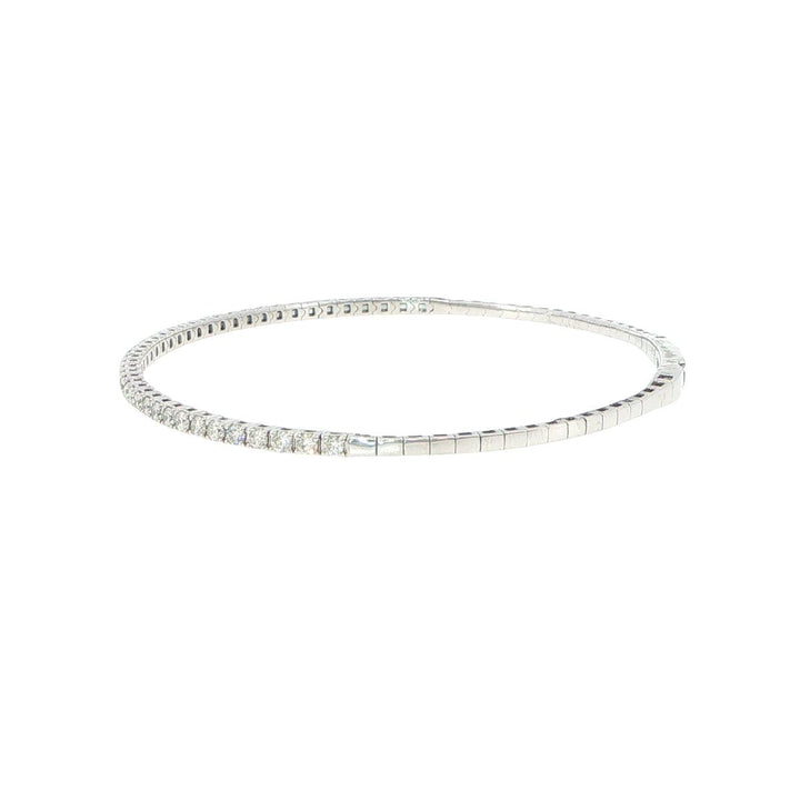 14K White Gold Diamond Bracelet