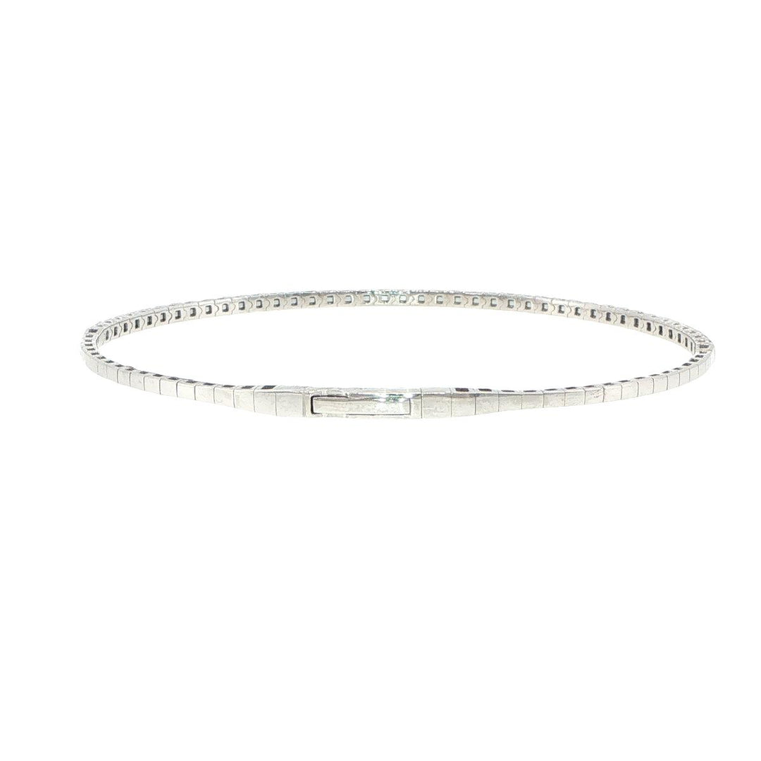 14K White Gold Diamond Bracelet