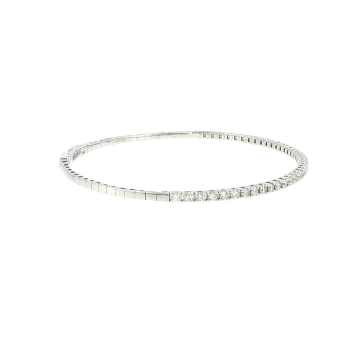 14K White Gold Diamond Bracelet