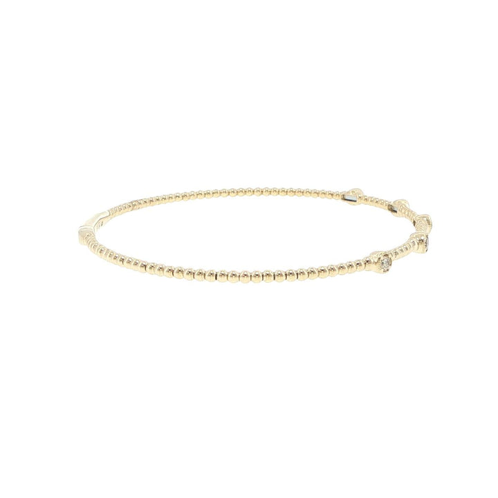 14K Yellow Gold 5 Station Diamond Bracelet