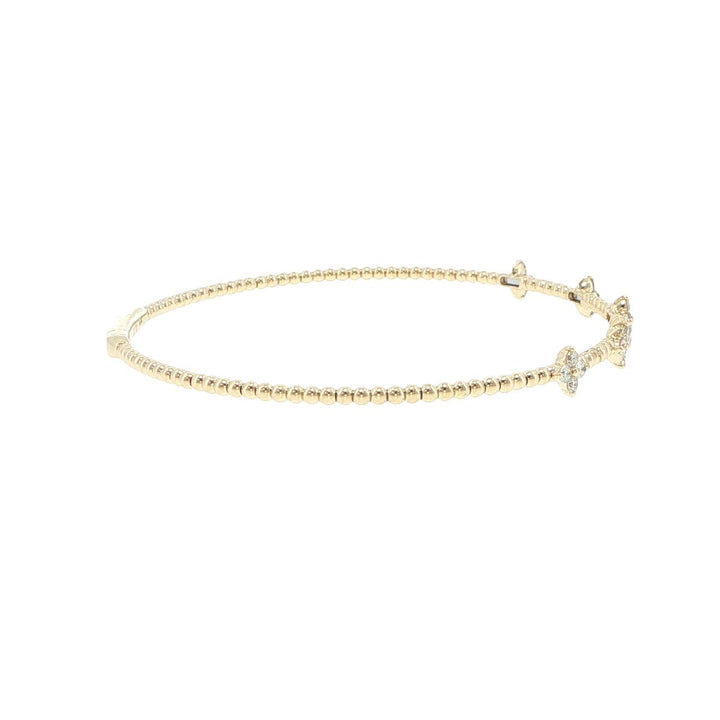14K Yellow Gold 5 Station Diamond Bracelet