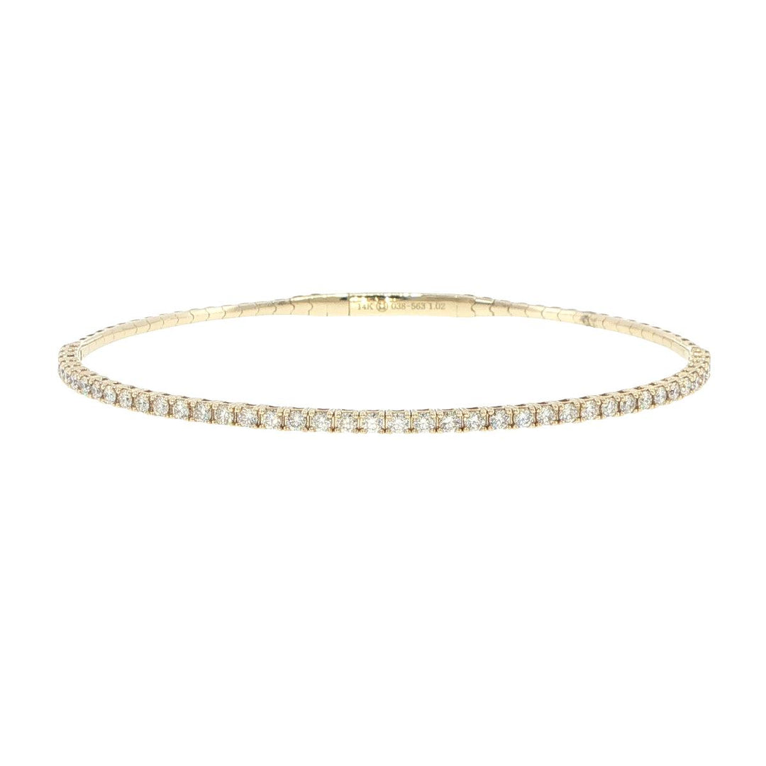 14K Yellow Gold Diamond Bracelet