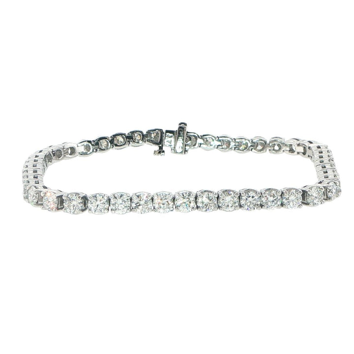 Platinum 8.48 Carat Diamond Tennis Bracelet
