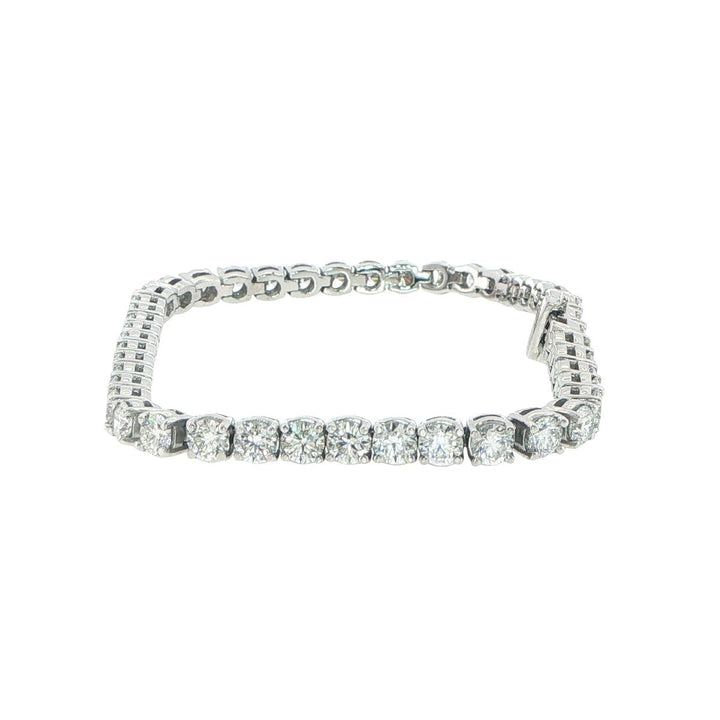 Platinum 8.48 Carat Diamond Tennis Bracelet