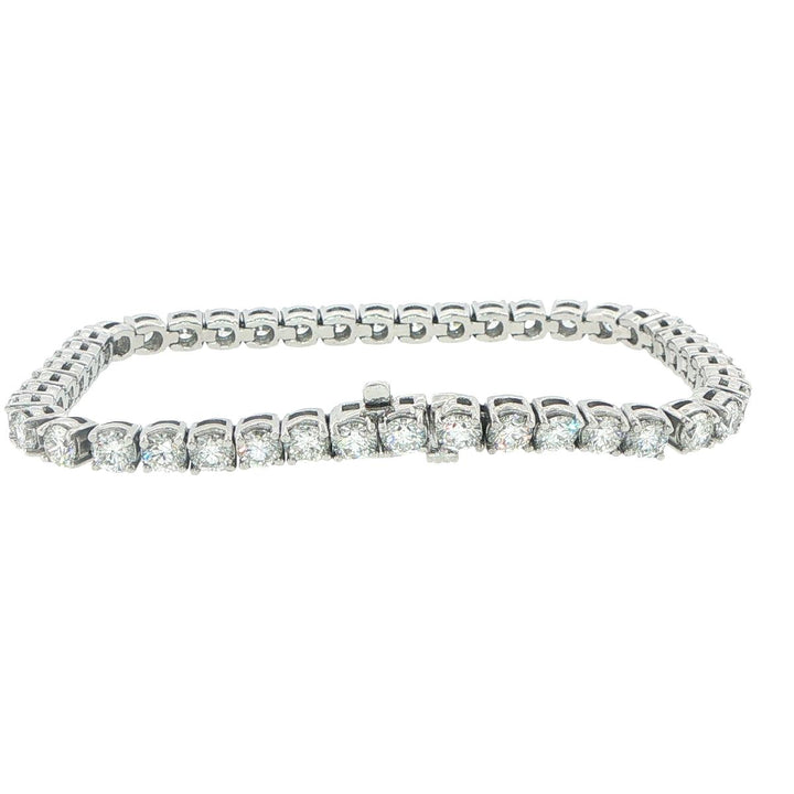 Platinum 8.48 Carat Diamond Tennis Bracelet