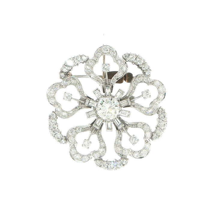 Vintage Platinum Diamond Pin