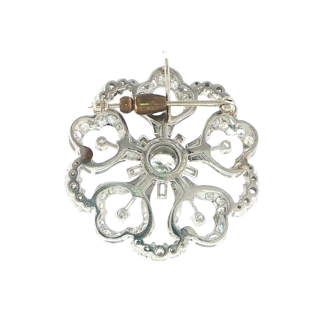 Vintage Platinum Diamond Pin