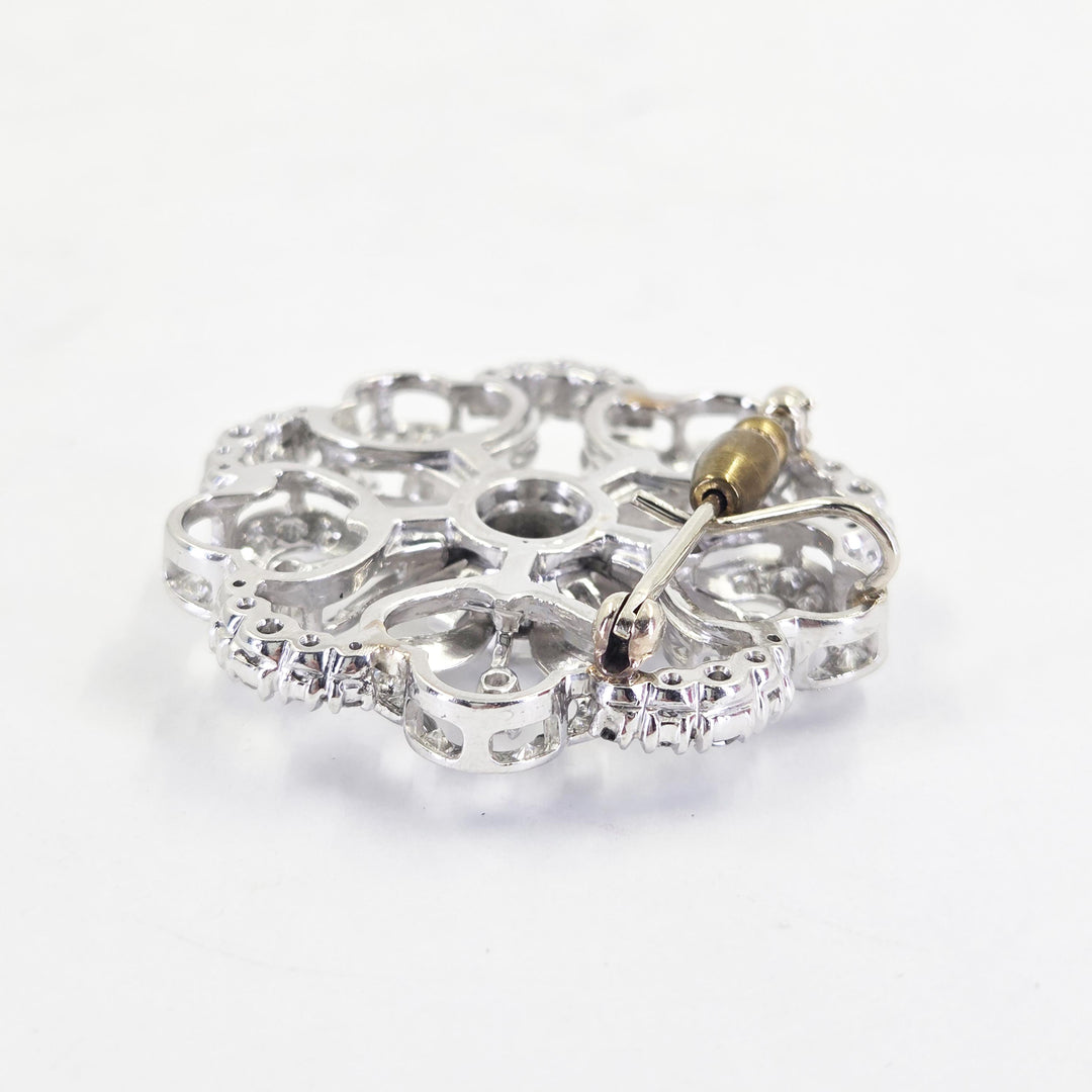 Vintage Platinum Diamond Pin