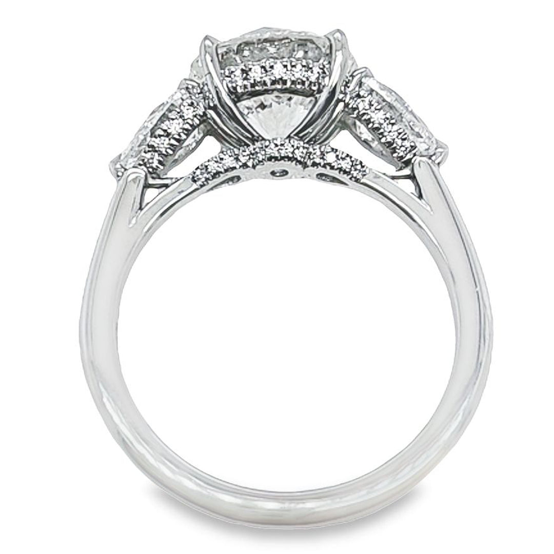 Three Stone Diamond Engagement Ring