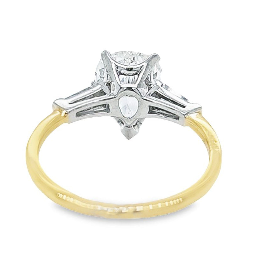 2.39 Carat Pear Shape Diamond Engagement Ring