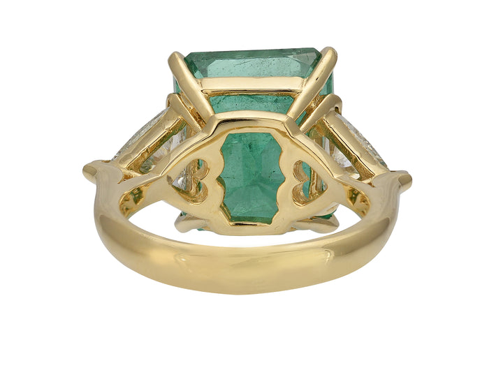 Zambian Emerald & Diamond Ring