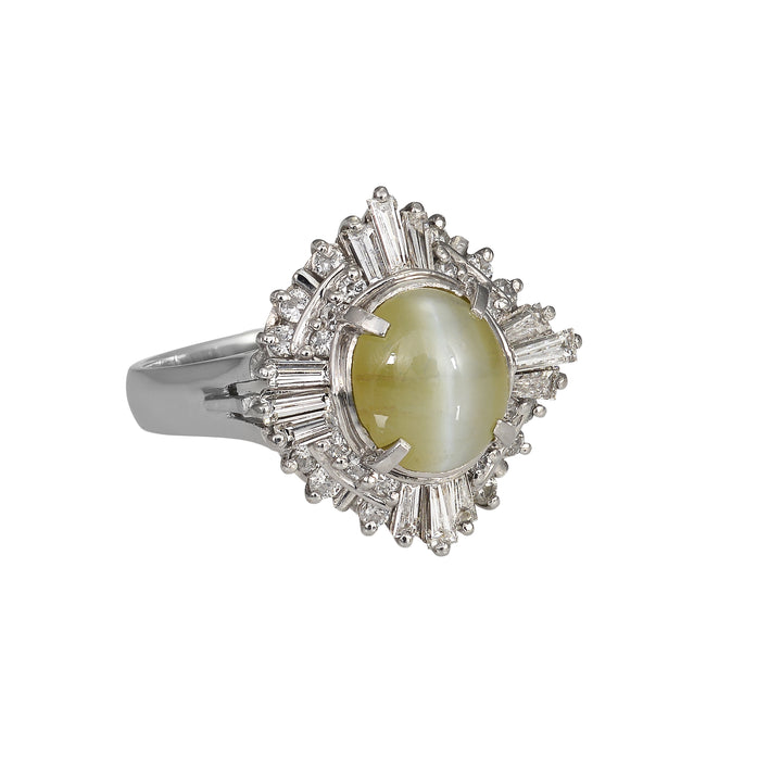 Cat's Eye Chrysoberyl Ballerina Ring