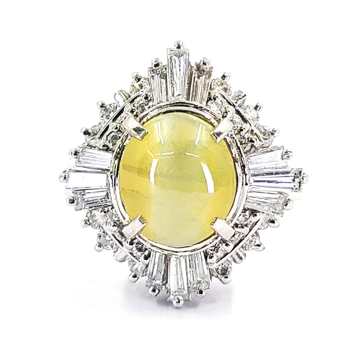 Cat's Eye Chrysoberyl Ballerina Ring