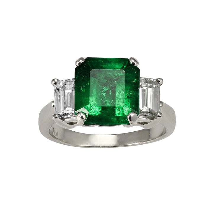 Emerald and Diamond Ring