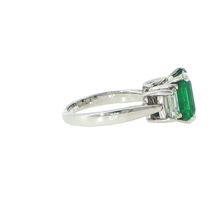 Emerald and Diamond Ring