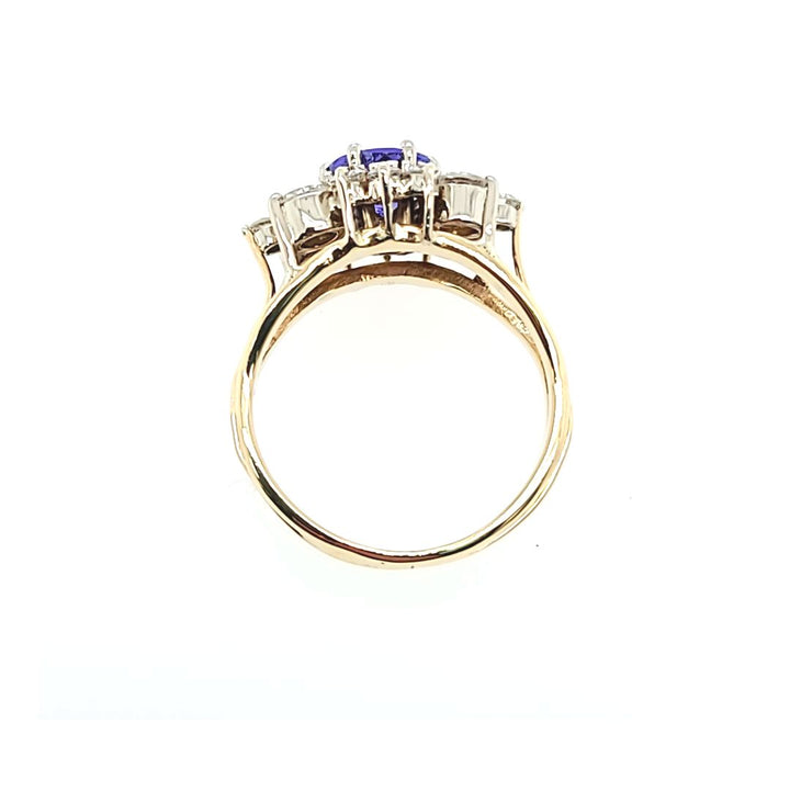 Tanzanite and diamond ring