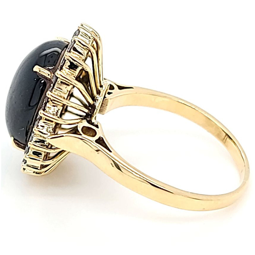 Black Star Sapphire Cocktail Ring