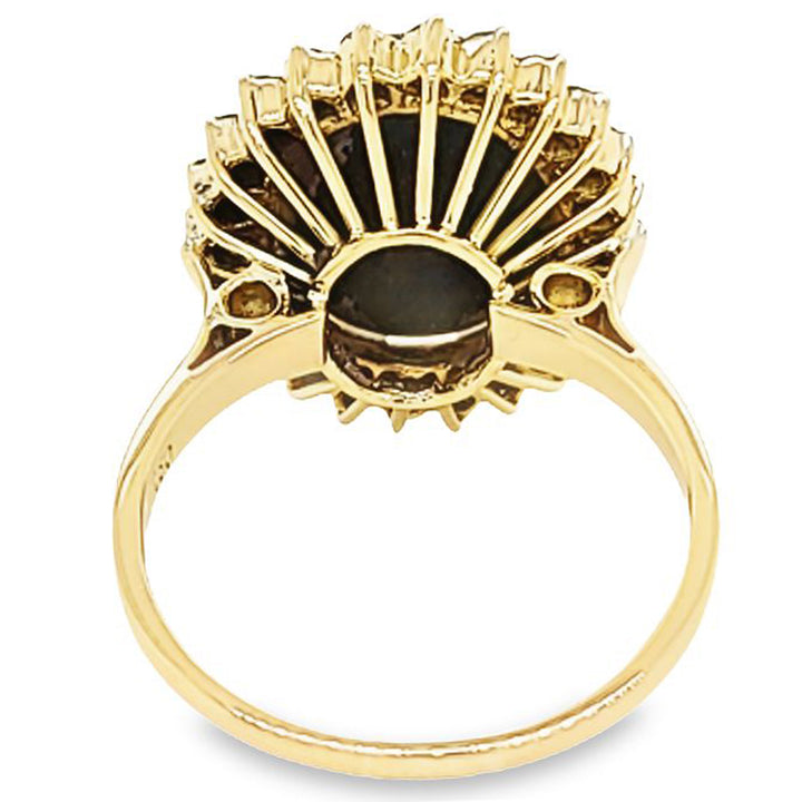 Black Star Sapphire Cocktail Ring