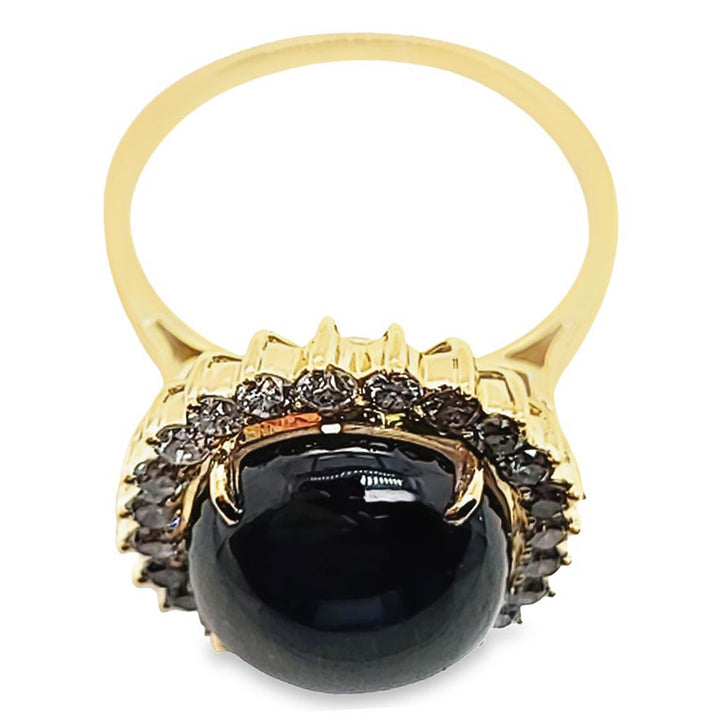 Black Star Sapphire Cocktail Ring