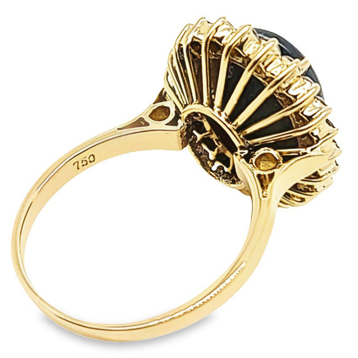 Black Star Sapphire Cocktail Ring