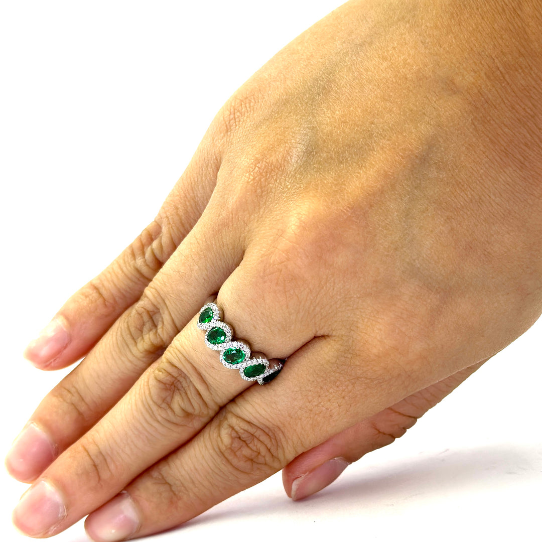 Emerald and Diamond Ring