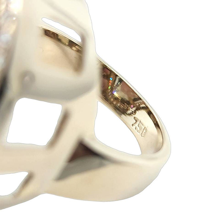 Oval Prasiolite Cocktail Ring