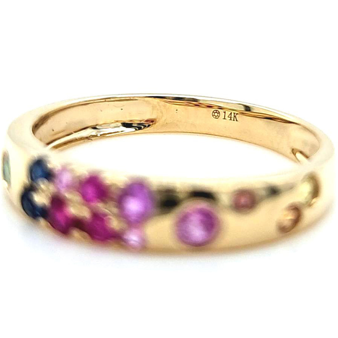 Multicolor Sapphire Band