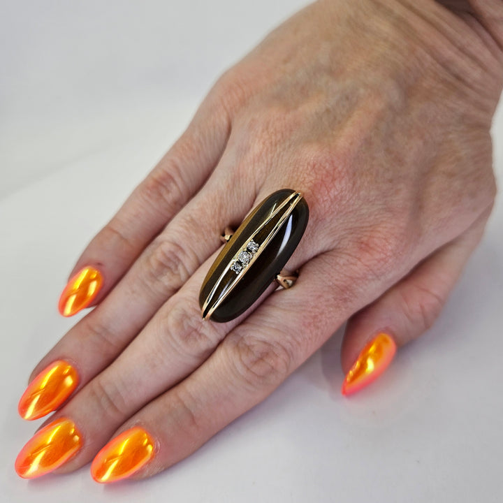 Retro Tiger Eye Ring