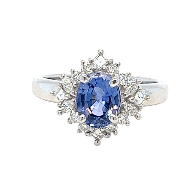 Sapphire and Diamond Ring
