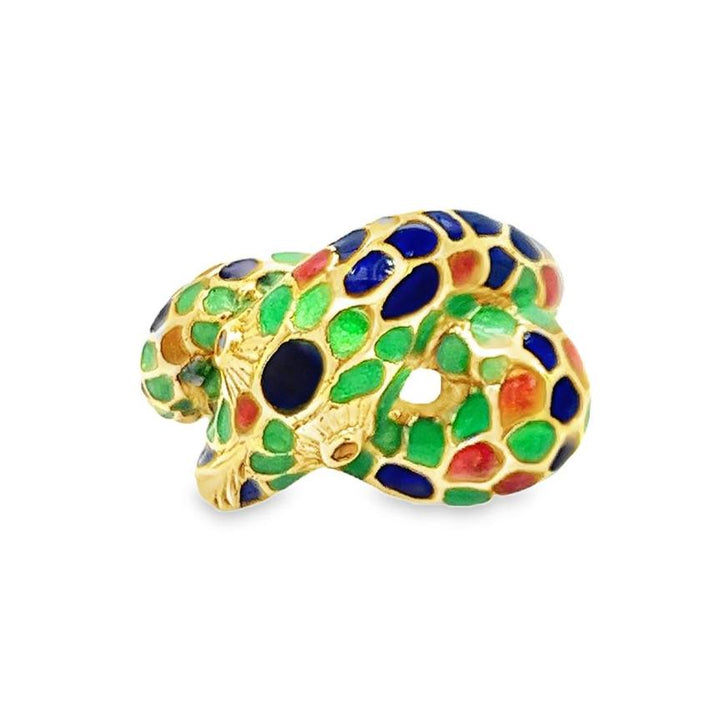 Colorful Enamel Snake Ring