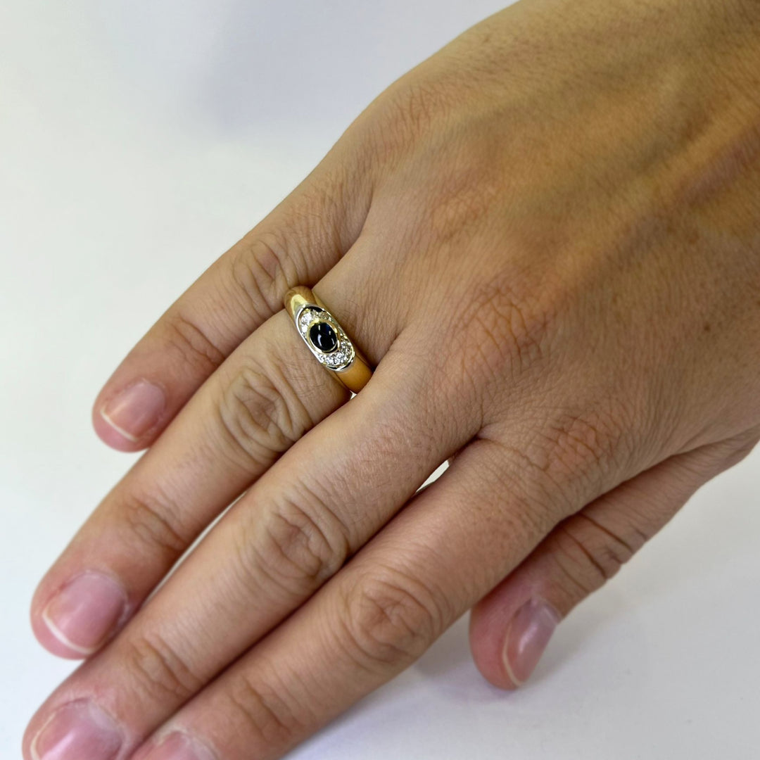Sapphire and Diamond Band