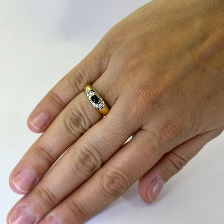 Sapphire and Diamond Band