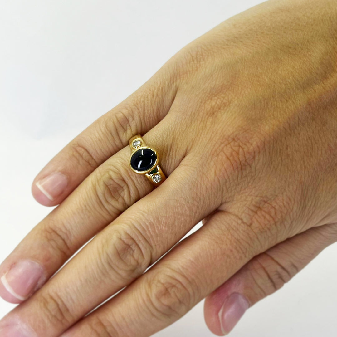 Sapphire Cabochon Ring