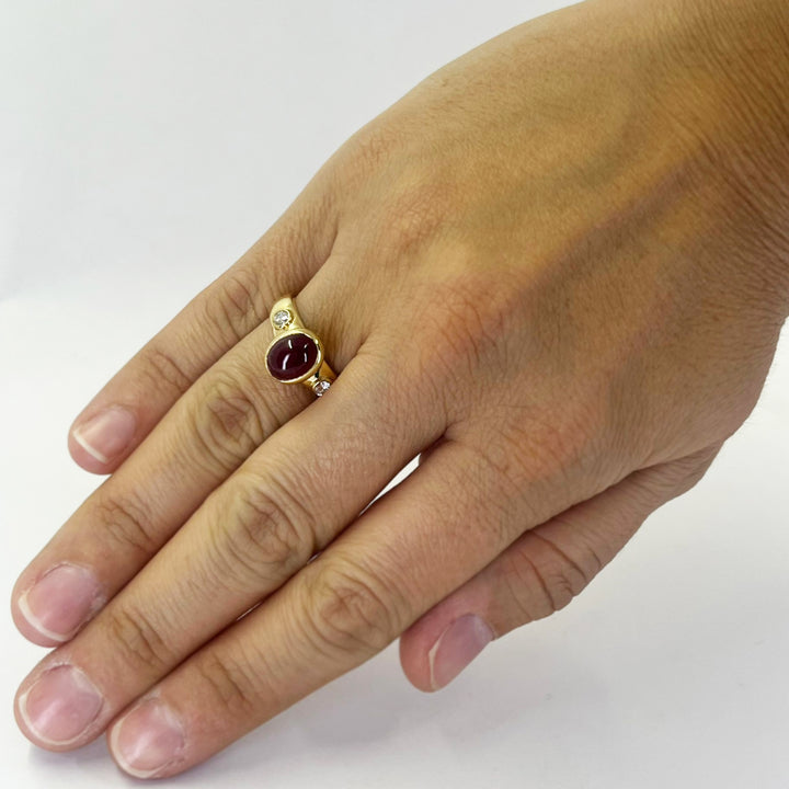 Ruby Cabochon Ring