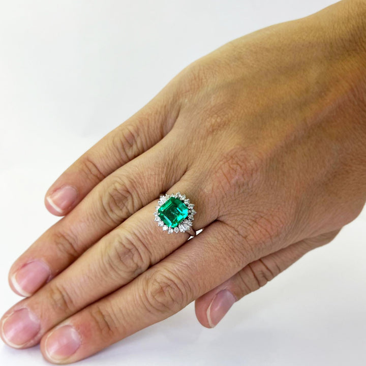 Emerald and Diamond Ring