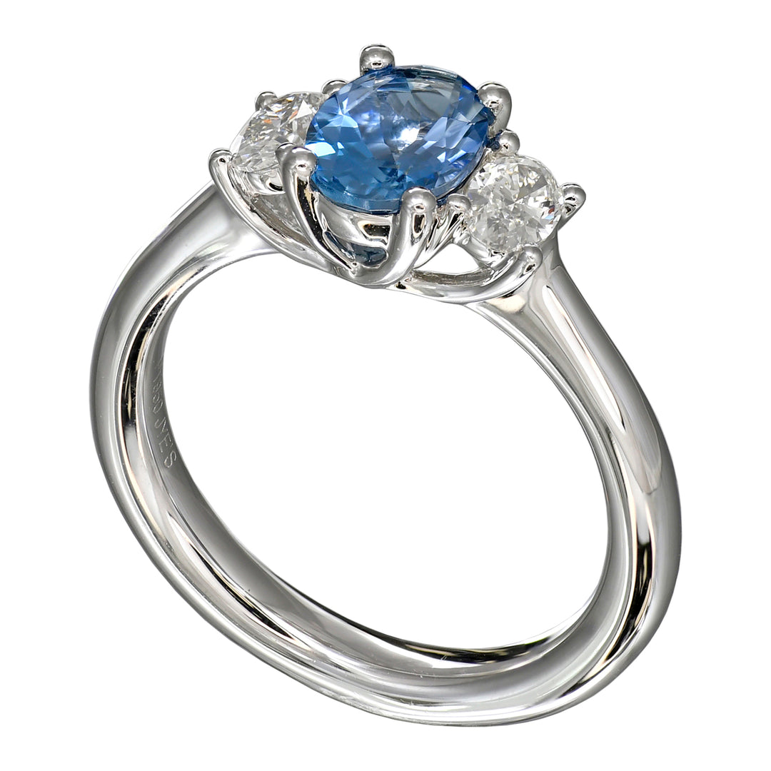 Aquamarine and Diamond Ring