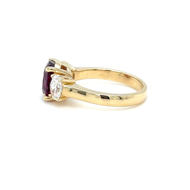 Helena Unheated Ruby Ring