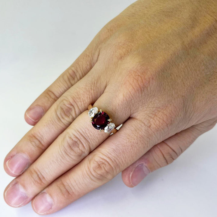 Helena Unheated Ruby Ring