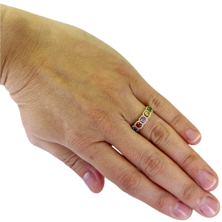 Multicolor Sapphire Ring