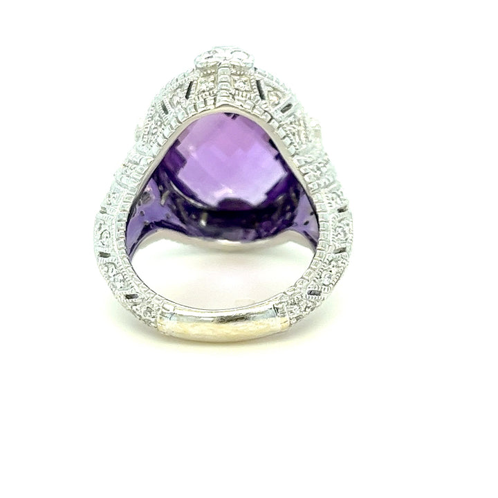 Judith Ripka Amethyst Cocktail Ring