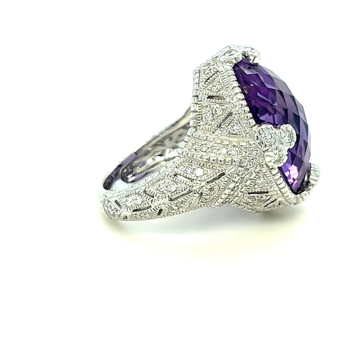 Judith Ripka Amethyst Cocktail Ring